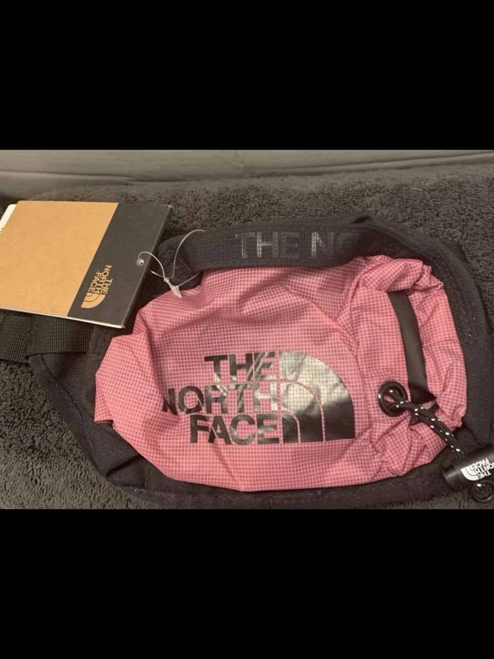 🎄🧑🎄 The North Face Bozer Hip Pack Red Violet Black Hiking Running Gym Beach NWT - Picture 5 of 12